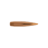 Detailed image of a Berger Hybrid Target bullet, 6.5mm, 140gr, part of the product series 26714, intended to be sold in packs of 500. The bullet, displayed against a transparent background, features a sleek, copper-colored design with a finely pointed tip, optimized for high precision and consistent performance in competitive target shooting.