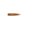 Close-up view of a Berger FULLBORE Target bullet, .22 caliber, 80.5gr, part of the bulk pack with product number 22727 designed for 1000 bullets. Displayed against a transparent background, the bullet features a sleek, copper-colored design and a finely pointed tip, optimized for high precision and consistent performance in fullbore target shooting competitions.