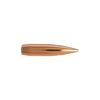 Detailed view of a Berger Juggernaut Target bullet, .30 caliber, 185gr, part of the product series 30418 containing 100 bullets. Displayed against a transparent background, the bullet features a sleek, copper-colored body and an aerodynamically efficient pointed tip, designed for superior performance in long-range target shooting competitions.