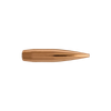Detailed image of a Berger VLD Hunting bullet, 7mm, 168gr, from the product series 28501, designed for a pack of 100 bullets. Displayed against a transparent background, the bullet features a sleek, copper-colored design with a streamlined shape and a pointed tip, optimized for high precision and effectiveness in hunting applications.