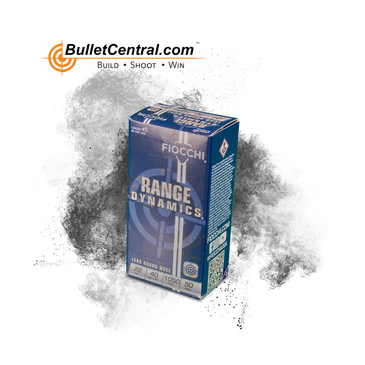 Fiocchi Ammunition - Range Dynamics .22LR 40GR RN (Qty 50 