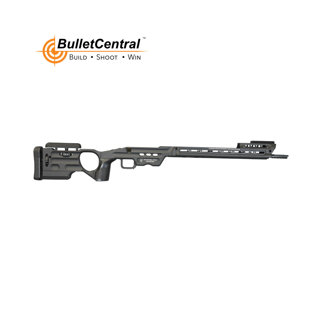 MasterPiece Arms Matrix Chassis Rem LA Inlet Right Hand Gunmetal ...