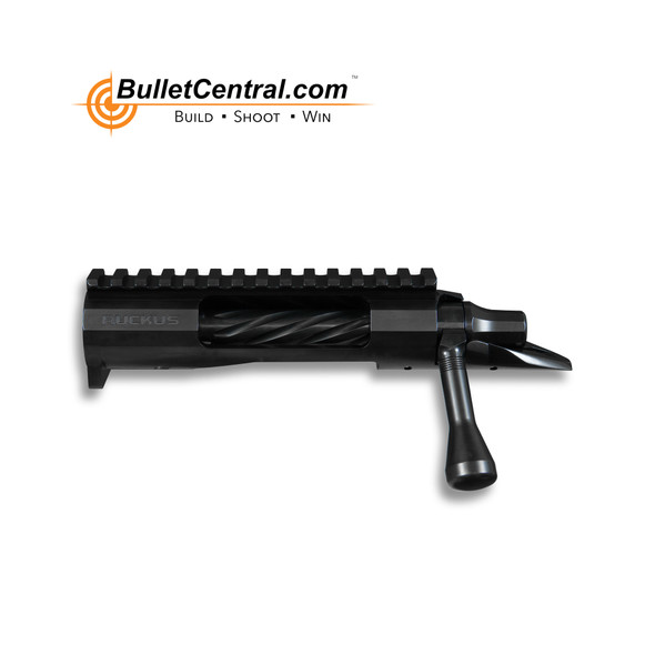 Defiance, Ruckus Tactical, SS, Nitride, Long, LB, Spiral Standard Fluting, Magnum, Modified Handle, Tactical Knob,  DBM, Left Eject, Picatinny Integral 20 MOA, Integral Lug, Recessed Bolt Nose, M16 Extractor, Faceted Shroud