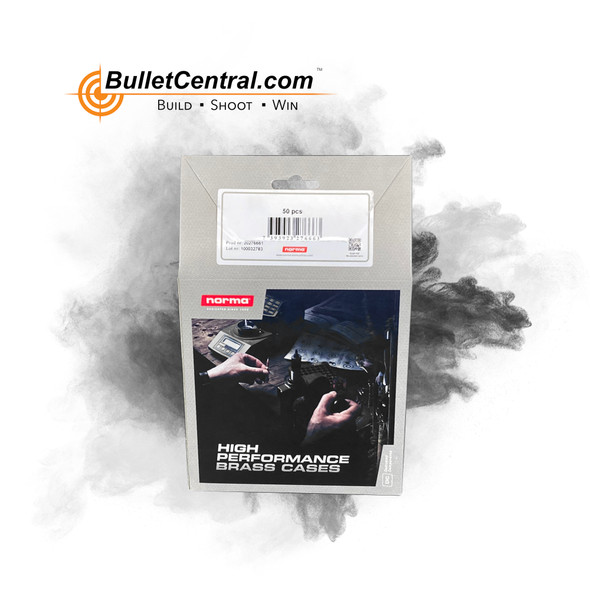 Norma Brass for 7mm Remington Magnum cartridges, containing 50 cases. These brass casings are used by shooters and reloaders who prefer to custom-load their own ammunition. The box is marked with the Norma logo and product information, emphasizing the brand's commitment to precision and quality. Norma brass is known for its superior metallurgy and consistent performance, making it a preferred choice for high-performance shooting and hunting. The product code "20270212" specifies the exact type of brass casing, designed for reloading the popular 7mm Remington Magnum caliber.