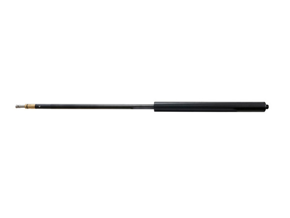 FX Airguns Impact STX Barrel Kit in .177 caliber, measuring 600mm in length. The image displays the sleek black barrel with a brass-colored tip, designed for precision and performance. This barrel kit is part of FX20574 series, specifically engineered to enhance shooting accuracy in competitive and recreational airgun activities.