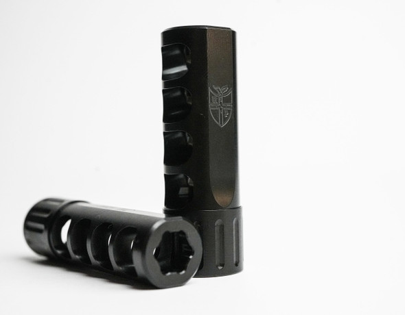 Hawkins Precision - Backdraft Muzzle Brake, 1.0", 5/8-24, 6.5mm, Self Timing (104B-1000-6.5MM)