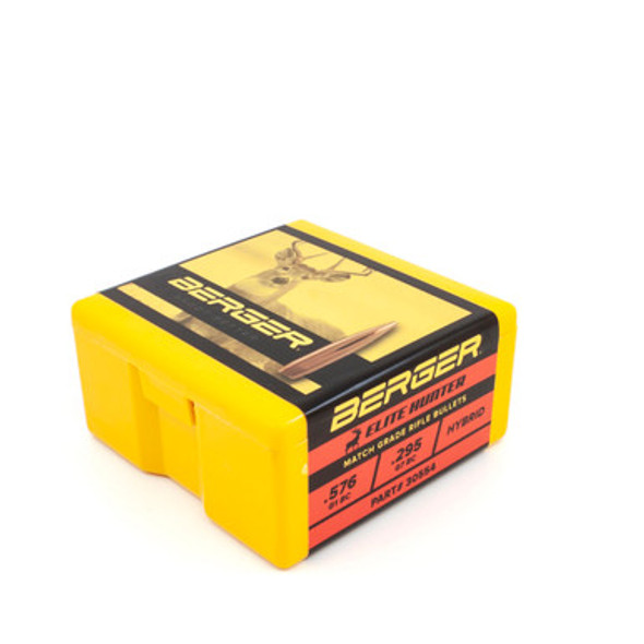 Left-angle box with .30 cal 180gr Elite Hunter bullets (rifle bullets) Left-angle box with .30 cal 180gr Elite Hunter bullets (rifle bullets)