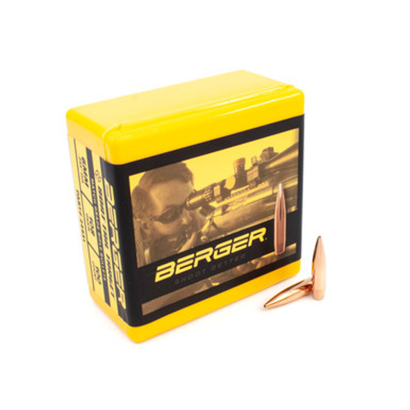 Berger 6mm 108gr Boat Tail Target — product box front (box) Berger 6mm 108gr Boat Tail Target — product box front (box)