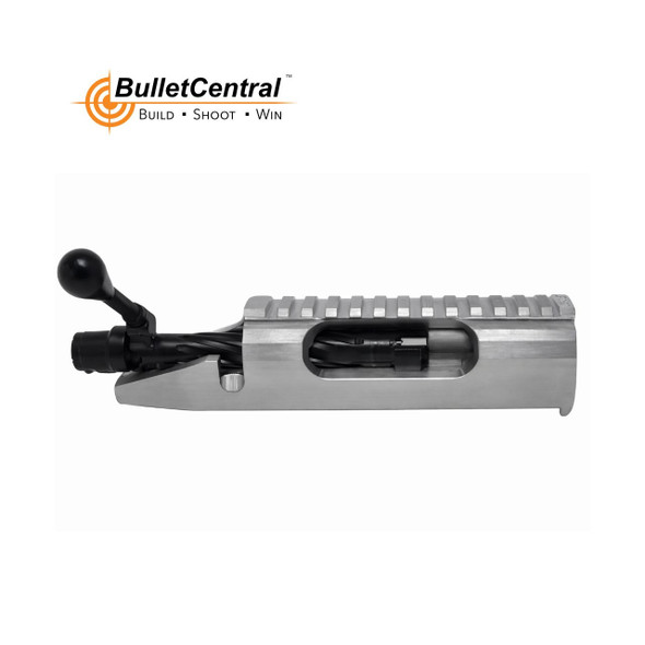 Kelbly's Inc - F-Class Panda, Aluminum, Sanded Body Nitride Bolt, Long action, Multiflat 1.50in, Right Bolt, Spiral Fluting, 308, Teardrop Knob, Right Load, Right Eject STD, Picatinny Integral On 20 MOA, Integral Lug