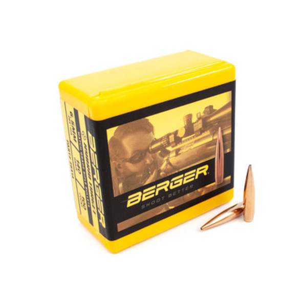 Berger 6.5mm 140gr Hybrid Target bullets, box front view