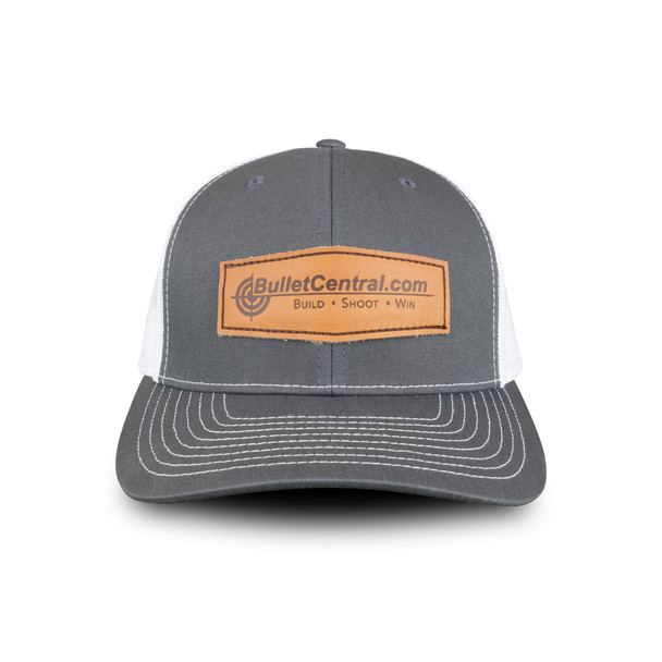 Bullet Central - Mid Profile Trucker Cap, Charcoal/White
