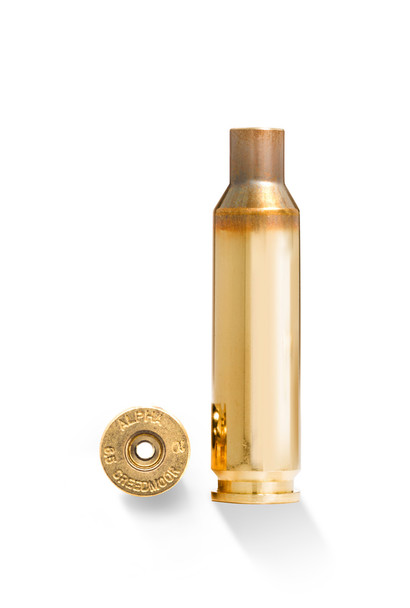 Here we have a brass cartridge case for the 6.5 Creedmoor, specifically made for Small Rifle Primers (SRP). It's marked with the "ALPHA" headstamp, indicating that it's produced by Alpha Munitions, known for their precision brass for the reloading market. The 6.5 Creedmoor cartridge has gained a reputation for excellent accuracy and efficiency at long ranges, making it a favorite among competitive shooters and hunters. The "Qty 100" signifies that Alpha Munitions offers this brass in quantities of 100, providing reloaders with a substantial supply for creating consistent and reliable ammunition. Using SRP in a caliber like the 6.5 Creedmoor can offer certain benefits, such as reduced primer flow, better ignition consistency, and potentially better accuracy, which are all critical in long-range precision shooting.