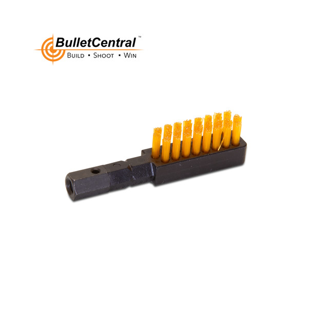 Fix It Sticks Cleaning Brush Bit - A precision tool attachment with a black handle and a row of orange bristles, ideal for maintenance and cleaning tasks, displayed on a white background
