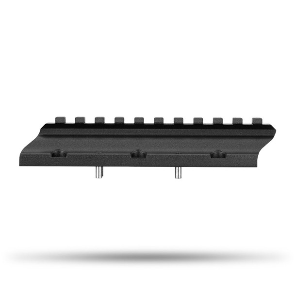 MDT NV Bridge for the ACC Elite in classic black (107251-BLK) is a sleek and sturdy accessory designed to enhance your night-time shooting experience. This mounting platform is engineered to support night vision devices, allowing for precision alignment with your optics. Its low-profile, all-black design ensures it blends seamlessly with your rifle, maintaining a cohesive aesthetic while providing the practicality required for demanding shooting scenarios. This NV Bridge is an essential piece of equipment for any shooter who values versatility and reliability in their tactical or nocturnal hunting setups.