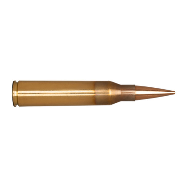 Side profile of a single 338 Lapua Magnum 250gr Elite Hunter cartridge Side profile of a single 338 Lapua Magnum 250gr Elite Hunter cartridge