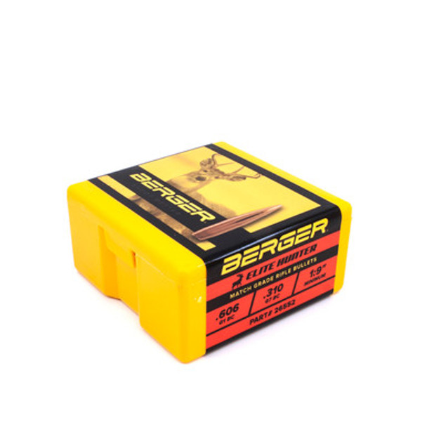 Berger 6.5mm 140gr Elite Hunter 26552 — angled box view (box) Berger 6.5mm 140gr Elite Hunter 26552 — angled box view (box)