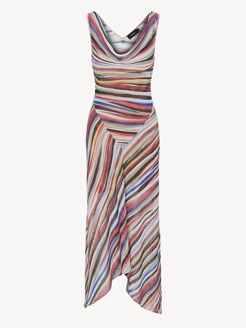 'PIA CORA' SILK COWL DRESS