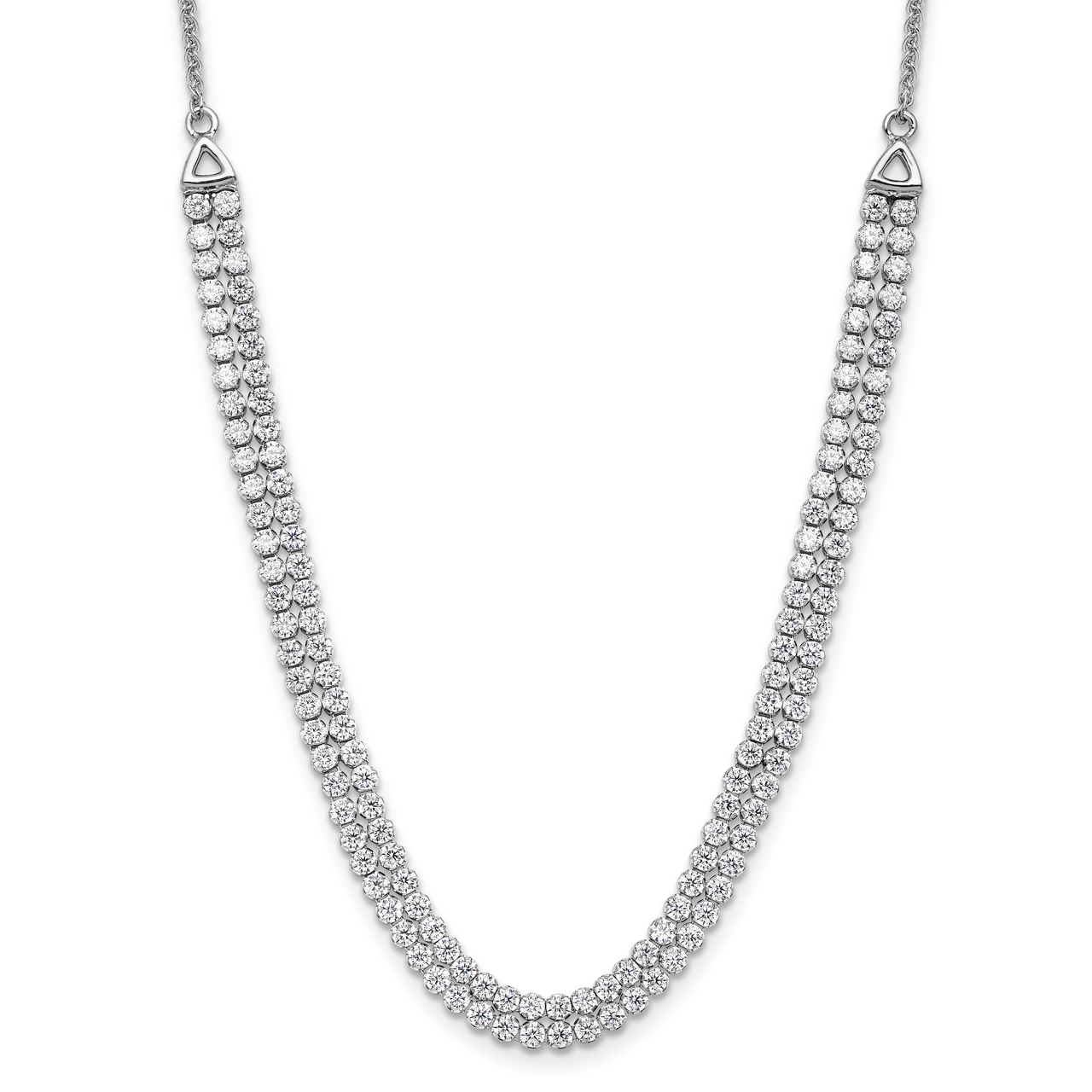 Lab Diamond Graduated Tennis Necklace 3 Ct In Illusion Sett | Ballard &  Ballard | Fountain Valley, CA