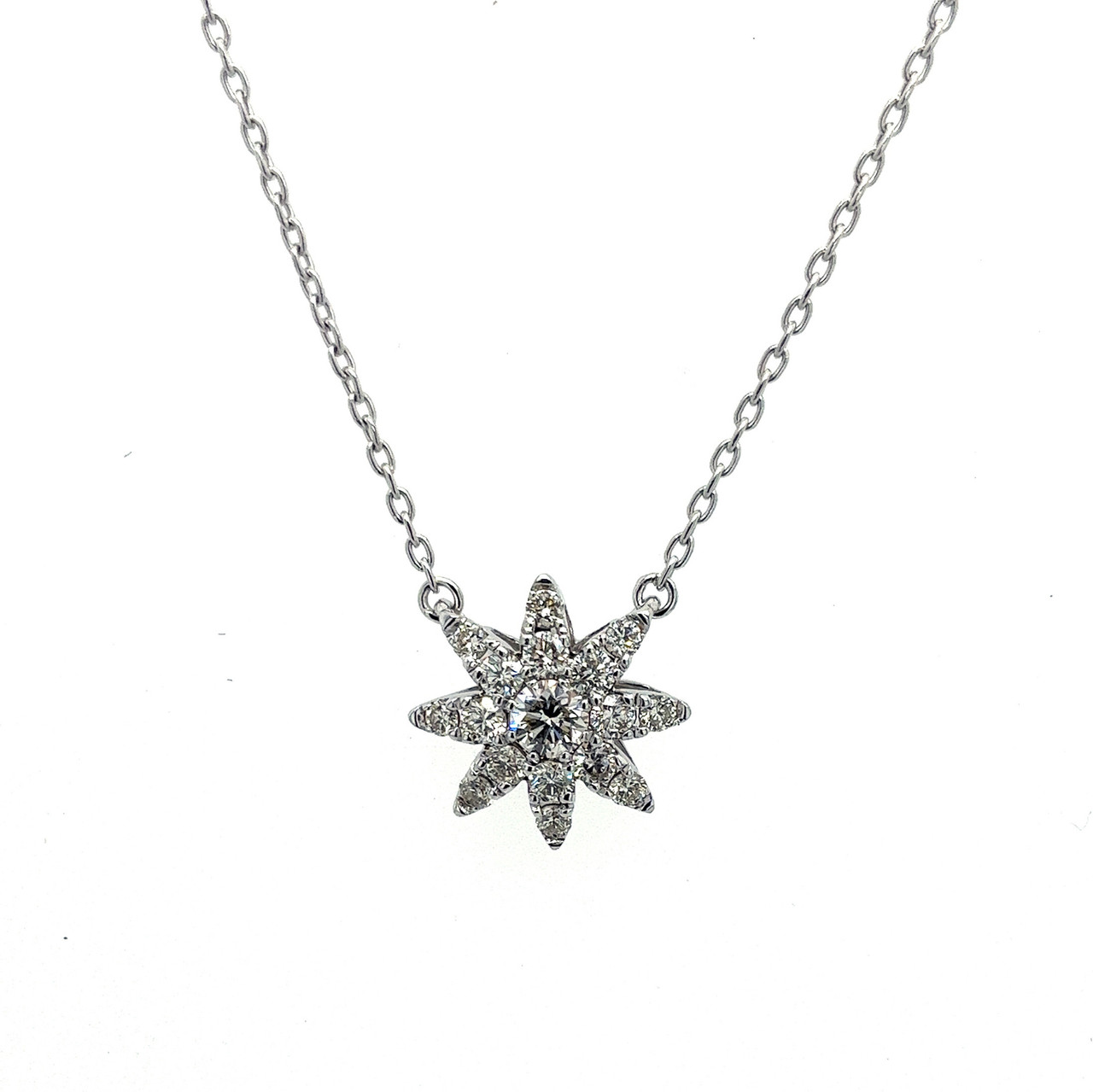 Mini Daisy Pendant in 18ct White Gold with Yellow Sapphire and Diamond –  Asprey London