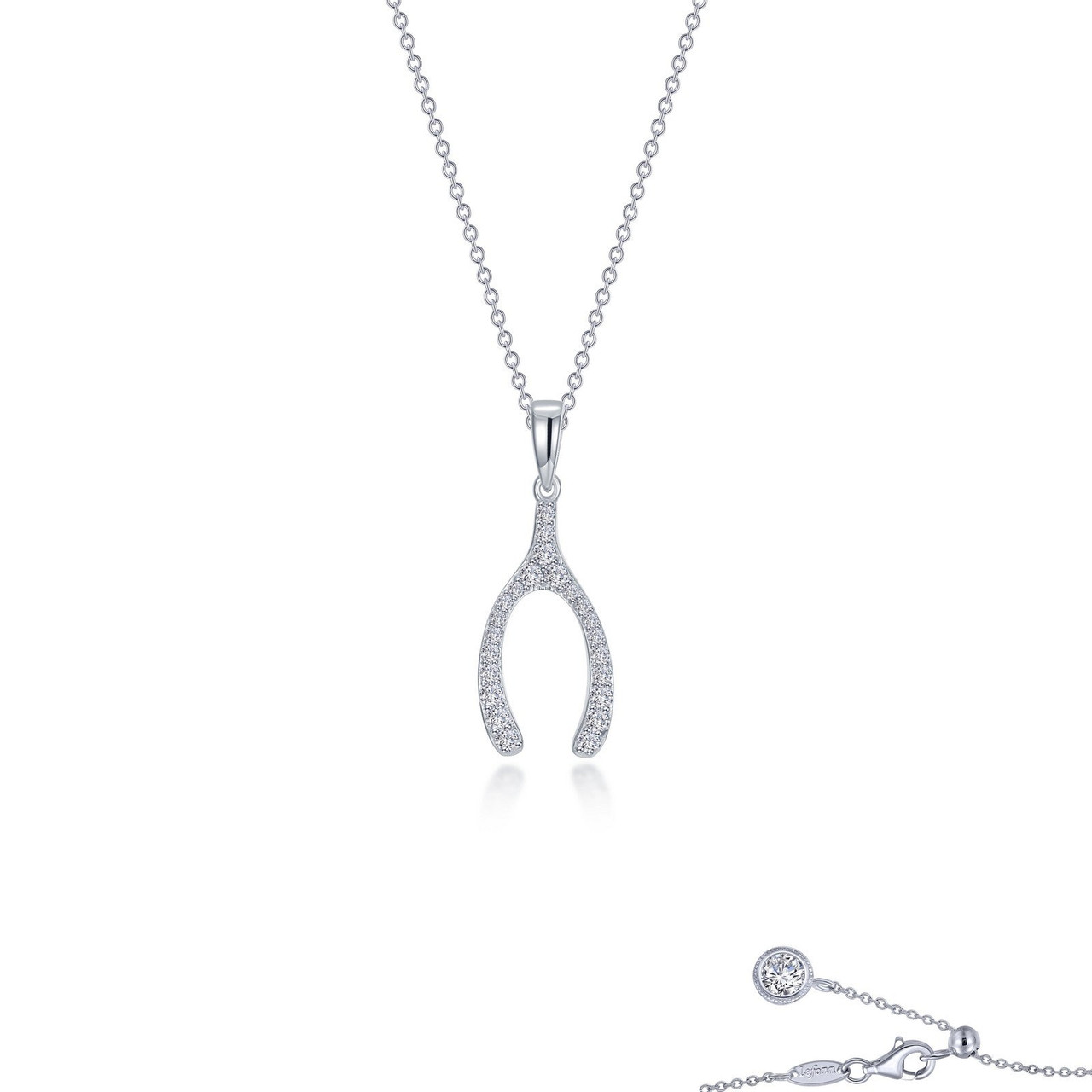 White Gold Wishbone Necklace for Women | Jennifer Meyer