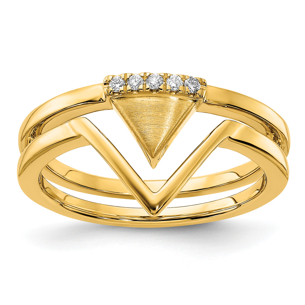 Double sales triangle ring