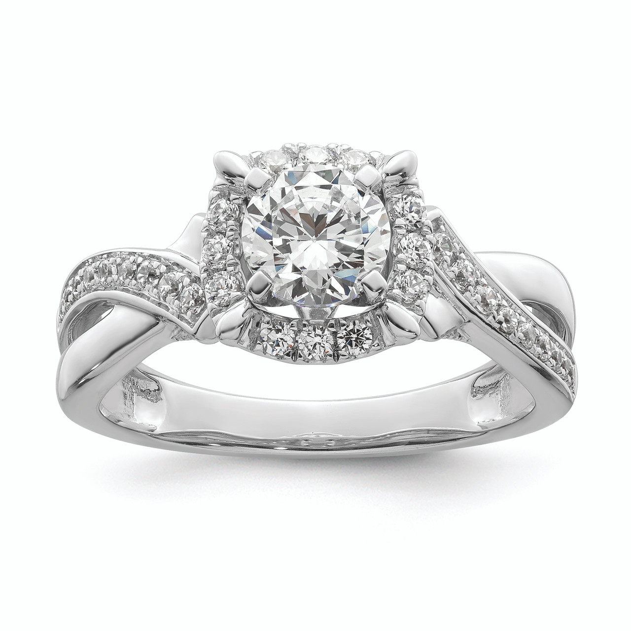 Platinum Solitaire Engagement Ring with Carat Plus Diamond JL PT 504