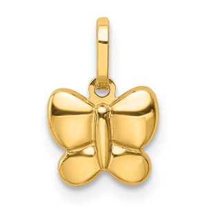 14KT  Polished Butterfly Charm
