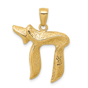 14KT  Jewish Chai (Long Life) Pendant