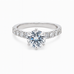 14kt White Gold Diamond 4 prong Engagement Setting 0.80 CTW 14kt White Gold Diamond 4 prong Engagement Setting 0.80 CTW