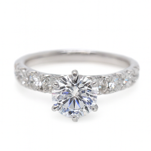 14kt White Gold Diamond 6 prong Engagement Setting 1.00 CTW 14kt White Gold Diamond 6 prong Engagement Setting 1.00 CTW