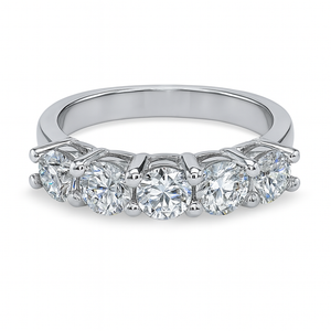 14kt White Gold Shared Prong Diamond Wedding Band 1.30 CTW 14kt White Gold Shared Prong Diamond Wedding Band 1.30 CTW