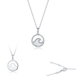 Lafonn Seafoam Mother Of Pearl Pendant Necklace