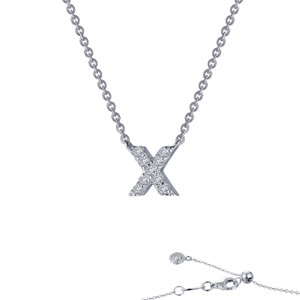 Lafonn Letter X Pendant Necklace