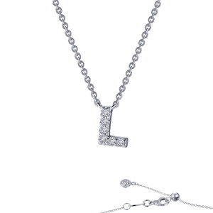 Lafonn Letter L Pendant Necklace