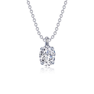 Lafonn Oval Solitaire Necklace