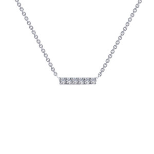 Lafonn 0.09 CTW Dainty Bar Necklace