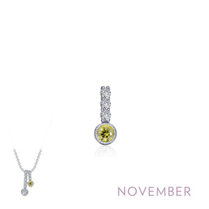 Lafonn November Birthstone Love Pendant