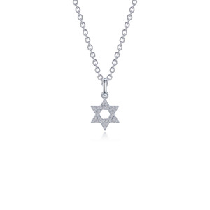 Lafonn 0.55 CTW Star of David Necklace
