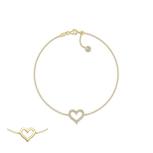 Lafonn Reversible Cut-out Heart Bracelet