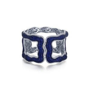 Lafonn Statement Blue Bangle Bracelet