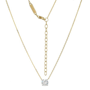 MN0117 - Essentials Large Solitaire Lab-Created Diamond Necklace