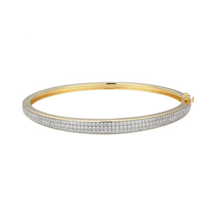 MB0124 - Timeless Tapered Lab-Created Diamond Bangle