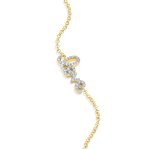 BB0004Y - Love Pendant Bolo Bracelet in 14K Yellow Gold-Plated Sterling Silver