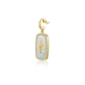 Lafonn North Star Mother-of-Pearl Pendant  Charm P0335MOG