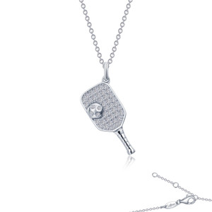Lafonn Pickleball Paddle and Ball Necklace  N2023CLP