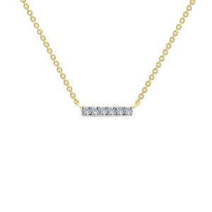 Lafonn 0.09 CTW Dainty Bar Necklace  N0096CLP