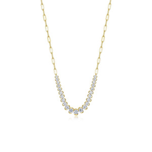 Lafonn Willow Paperclip Necklace  N0358CLG