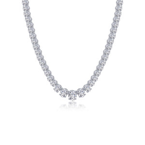 Lafonn 59 CTW Graduated Tennis Necklace  SYN030MG