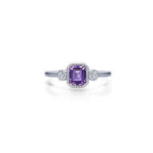 Lafonn February Birthstone Ring Bonded in Platinum  BR006AMP