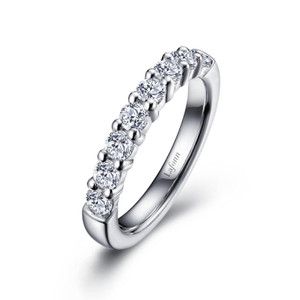 Lafonn 1 CTW Half-Eternity Band Bonded in Platinum  R0409CLP